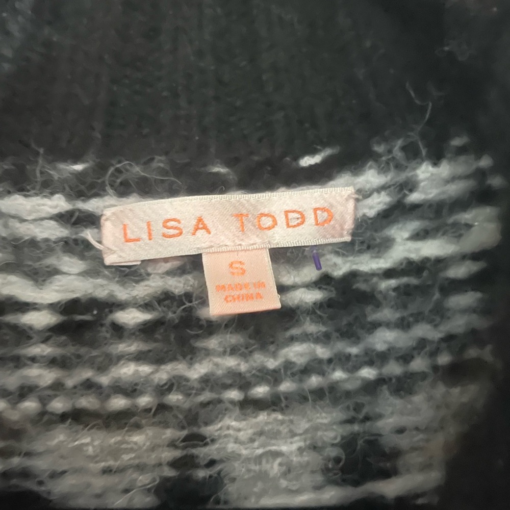 Lisa Todd Black and White Knit Sweater - Picture 4 of 6